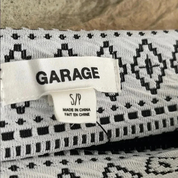 Garage Black and Cream Tribal Print Skater Skirt - Picture 4 of 6